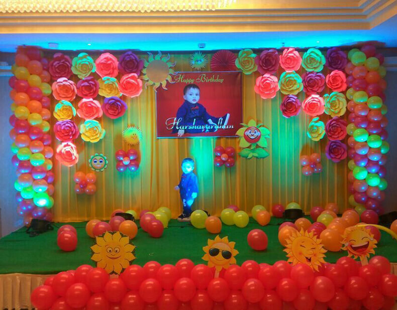 Pink Themed Stage Decor | Balloon Decoration in Delhi NCR | TogetherV