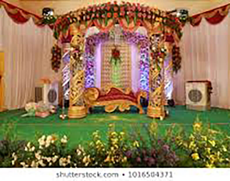 Image result for kalyana mandapam decorations | Flower decorations, Wedding  stage decorations, Simple wedding decorations